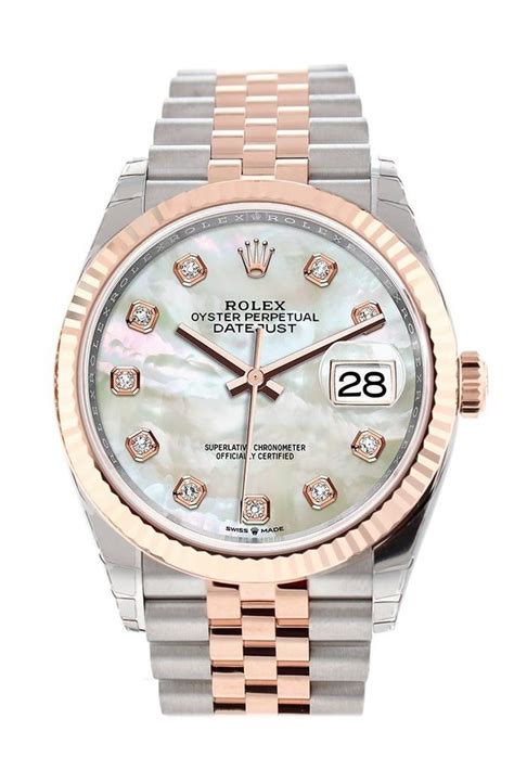 rolex datejust mother of pearl jubilee|rolex datejust 36mm white dial.